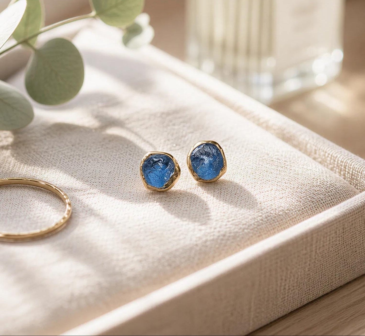 Boucles d’oreilles en pierres gemmes naturelles