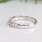 Dew Drop textured silver ring with beaded details, showcasing handcrafted imperfections and unique design.