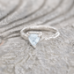 Solid Silver Aquamarine ring
