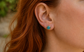 Turquoise stud earrings