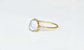 Classic Freshwater pearl ring with golden band, handcrafted June birthstone jewelry for special occasions.