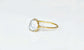 Classic Freshwater pearl ring with golden band, handcrafted June birthstone jewelry for special occasions.