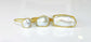A selection of 3 Solid 14k Gold rings featuring different sizes of Freshwater Pearls