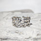 Handcrafted Molten Gold Honeycomb ring in solid 14k gold, showcasing an abstract, nature-inspired design.