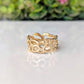 Molten Silver Honeycomb ring showcasing an abstract design, highlighting its unique handcrafted details and nature-inspired elegance.