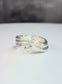 handcrafted Silver ring with textured wide band