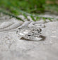 Sterling Silver Molten Textured Ring, handcrafted with an abstract design for a unique wedding band.