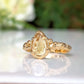 Stunning pear shape Citrine ring in solid 14k gold with organic textured band, perfect for engagement or November birthdays.