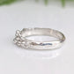 Dew Drop textured silver ring with beaded details, showcasing handcrafted imperfections and unique design.