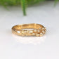 Solid gold Dew Drop beaded molten ring showcasing organic abstract design and unique handcrafted details.