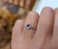 Silver ring featuring raw Alexandrite gemstone, ideal gift for June birthdays or a symbol of love.
