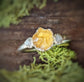 Handcrafted raw Citrine and diamond ring, showcasing unique rustic beauty, perfect for romantic gifts and November birthdays.