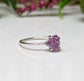 Raw Alexandrite ring in sterling silver, unique handcrafted June birthstone for engagement or special gifts.