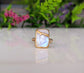 Handcrafted Moonstone Kintsugi ring with 14k Gold filled band and 18k Gold plating, ideal for special occasions.