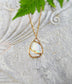 Handcrafted Kintsugi rainbow moonstone necklace in gold plating, perfect gift for special occasions.
