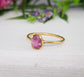 Handcrafted pink Tourmaline ring on a 14k gold filled band, perfect for romantic gifts and special occasions.