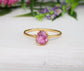 Handcrafted pink Tourmaline ring on 14k gold filled band, perfect for special occasions or as a unique promise ring.