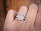 Handcrafted pink Morganite engagement ring in sterling silver, showcasing a dainty oval-shaped gemstone.