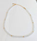 Rainbow Moonstone faceted beaded necklace with gold accents, ideal gift for Mother's Day or bridal occasions.