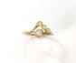 Handcrafted raw diamond chevron wedding ring set with ethically sourced uncut diamonds and 18k gold bands.